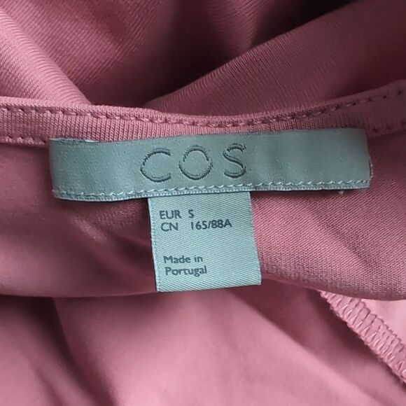 COS Blush Rose A Line T Shirt Swing Dress With Oversized Pockets S - Picture 4 of 15